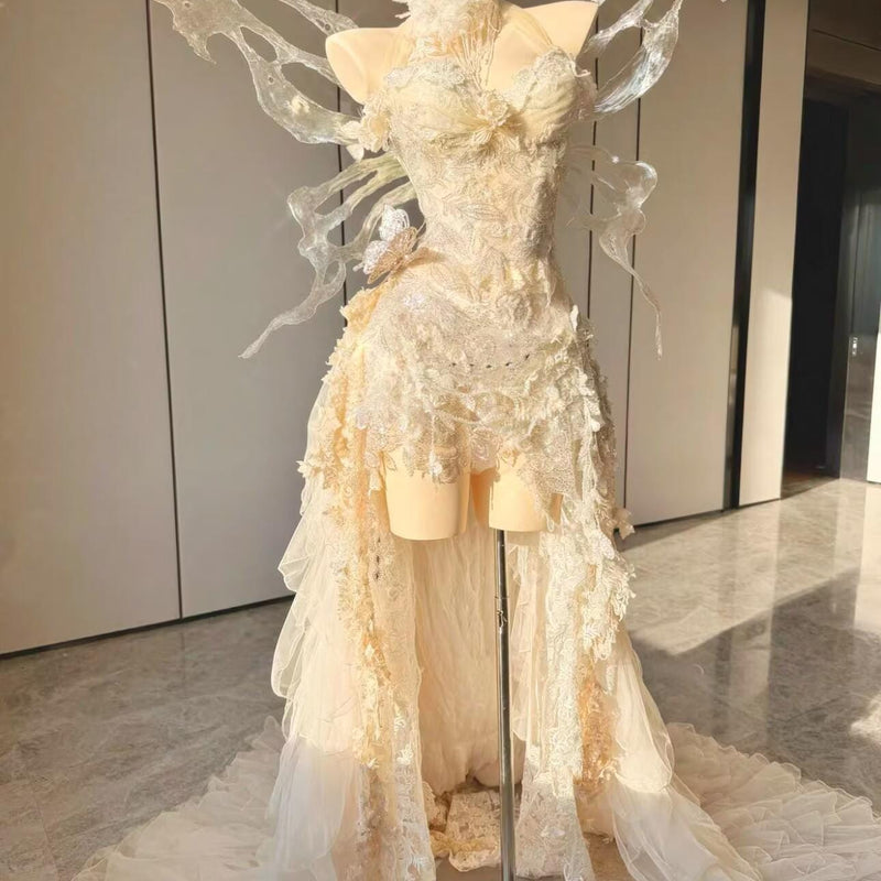Handcrafted, High-End Custom Princess Gown with Wings — Birthday Gift