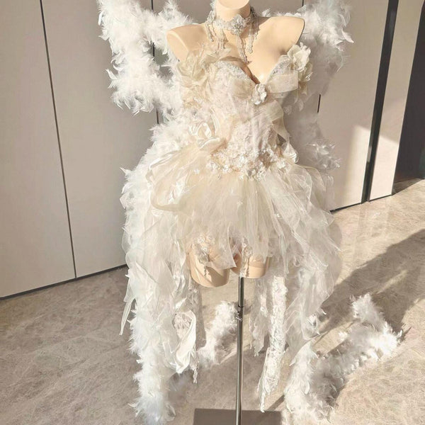 Handcrafted, High-End Custom Princess Gown with Wings — Birthday Gift