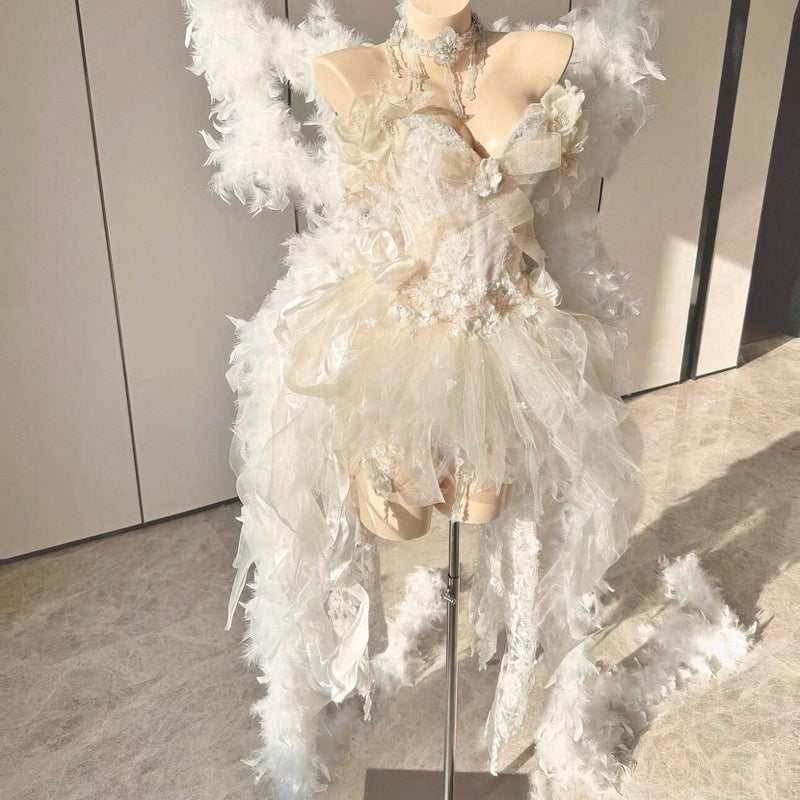Handcrafted, High-End Custom Princess Gown with Wings — Birthday Gift