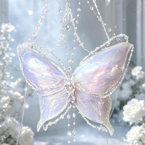 Handmade 3D-printed butterfly and pearl vest for cosplay
