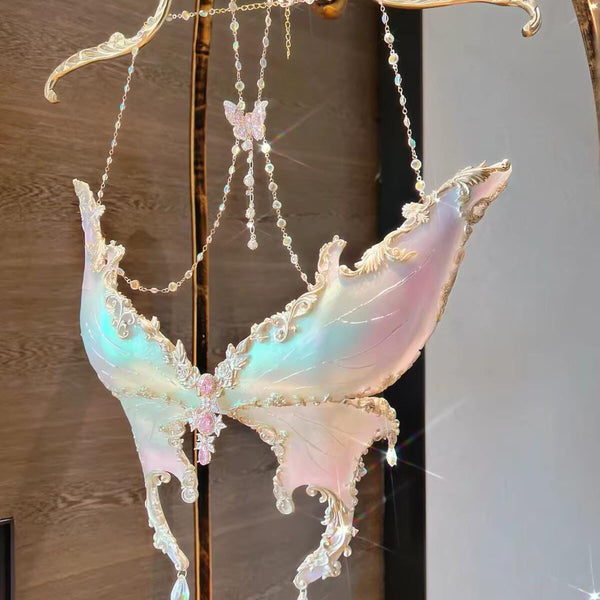 3D-printed iridescent butterfly corset