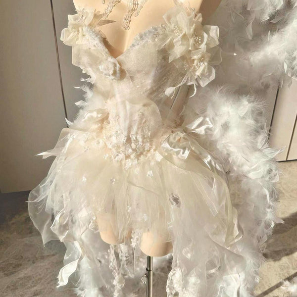 Handcrafted, High-End Custom Princess Gown with Wings — Birthday Gift