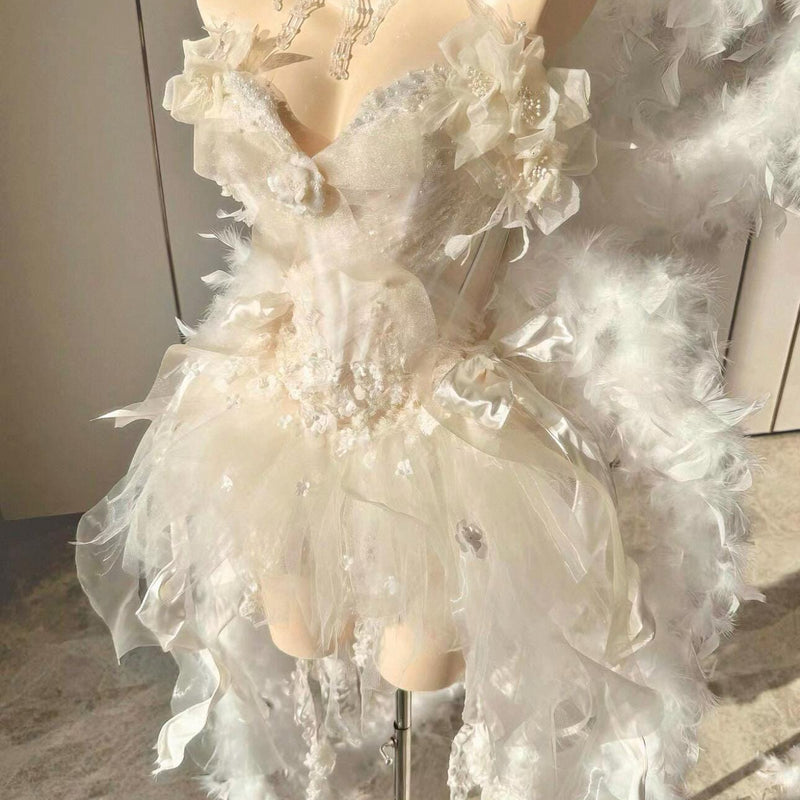 Handcrafted, High-End Custom Princess Gown with Wings — Birthday Gift