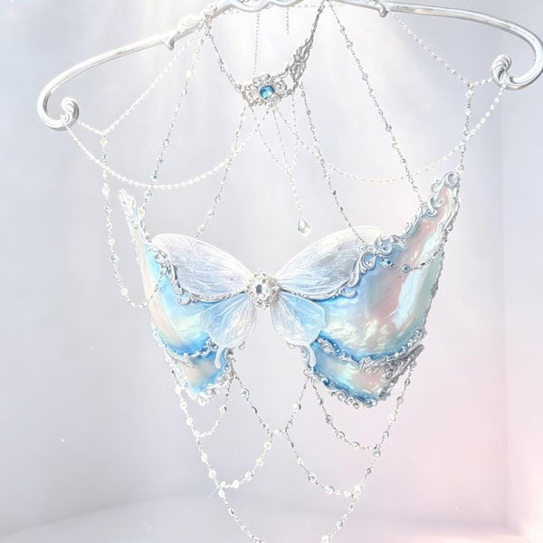 Heavily Embellished, Handcrafted Resin 3D Mermaid-Themed Vest — Halloween Gift / EDM Festival DJ Attire
