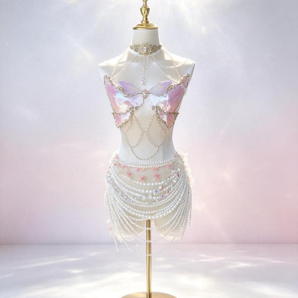 Heavily Embellished, Handcrafted Resin 3D Mermaid-Themed Vest — Halloween Gift / EDM Festival DJ Attire