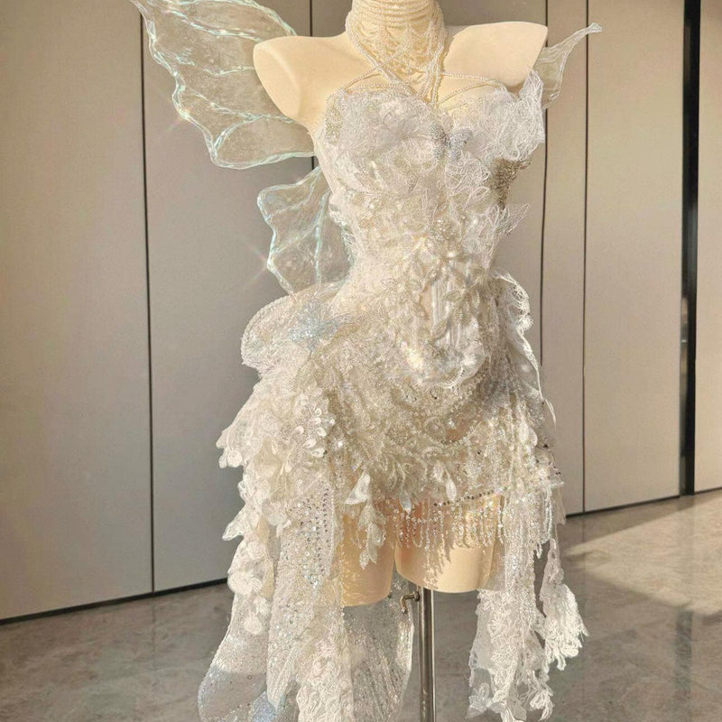Handcrafted, High-End Custom Princess Gown with Wings — Birthday Gift