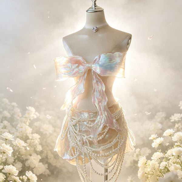 Exquisite 3D Butterfly Motif Backless Dress — Sexy EDM DJ Style