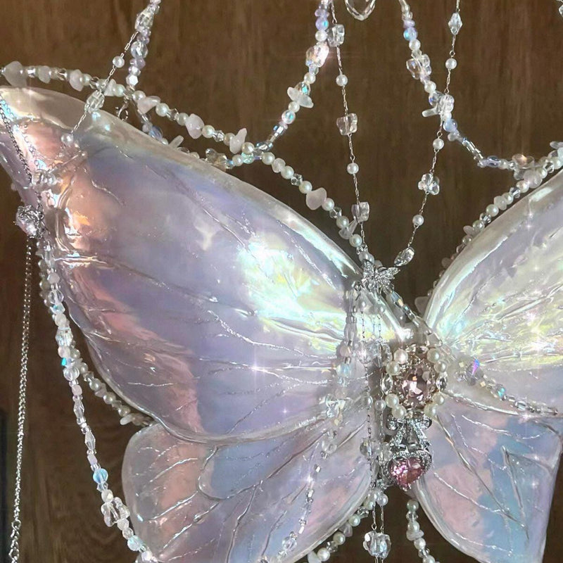 Handmade 3D-printed butterfly and pearl vest for cosplay