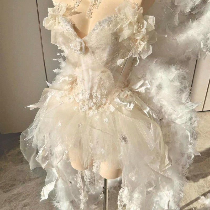 Handcrafted, High-End Custom Princess Gown with Wings — Birthday Gift