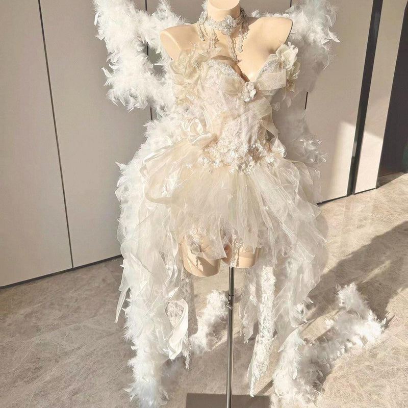 Handcrafted, High-End Custom Princess Gown with Wings — Birthday Gift