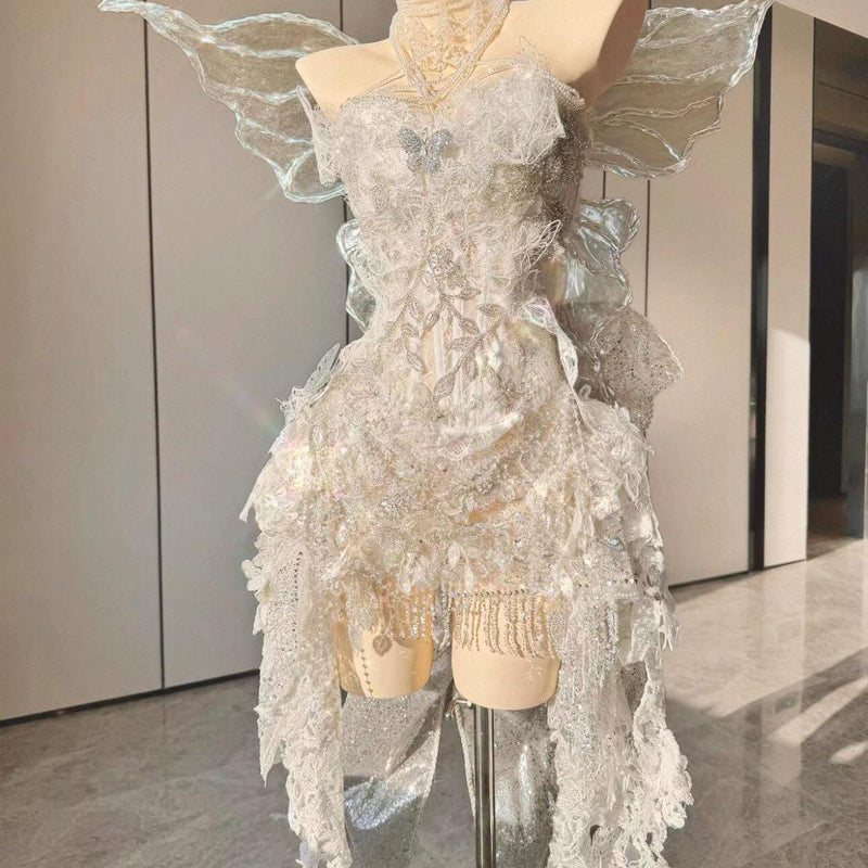 Handcrafted, High-End Custom Princess Gown with Wings — Birthday Gift