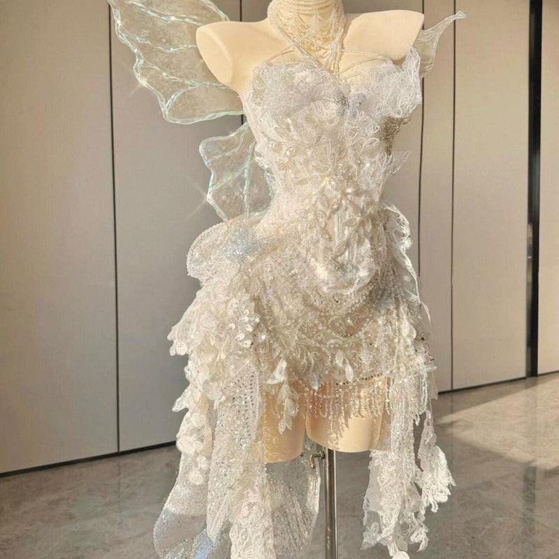 Handcrafted, High-End Custom Princess Gown with Wings — Birthday Gift