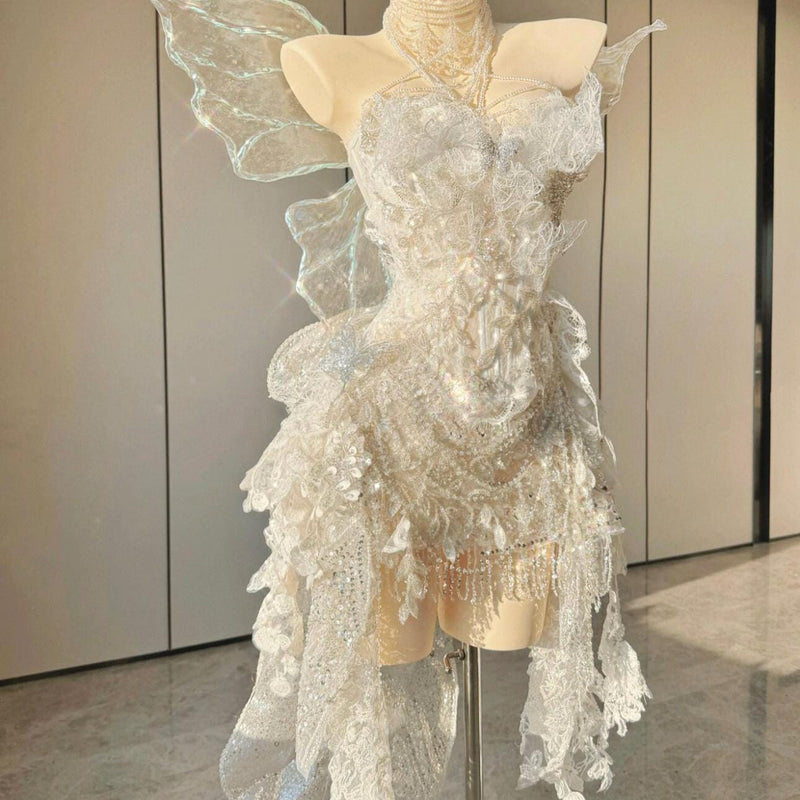 Handcrafted, High-End Custom Princess Gown with Wings — Birthday Gift