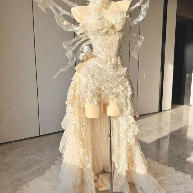 Handcrafted, High-End Custom Princess Gown with Wings — Birthday Gift