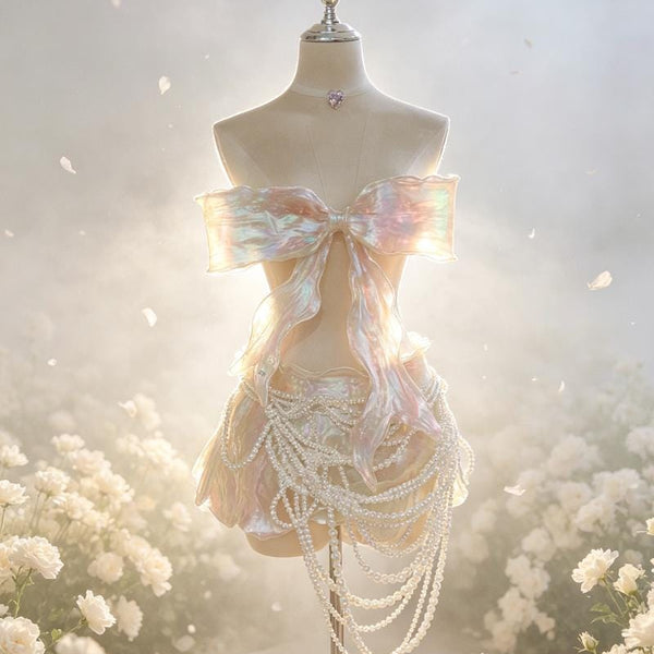Exquisite 3D Butterfly Motif Backless Dress — Sexy EDM DJ Style